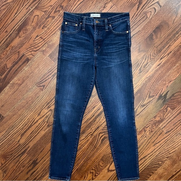 Madewell 10” High-Rise Skinny Skinny Jeans – Size 29 – Dark Wash - Picture 9 of 10